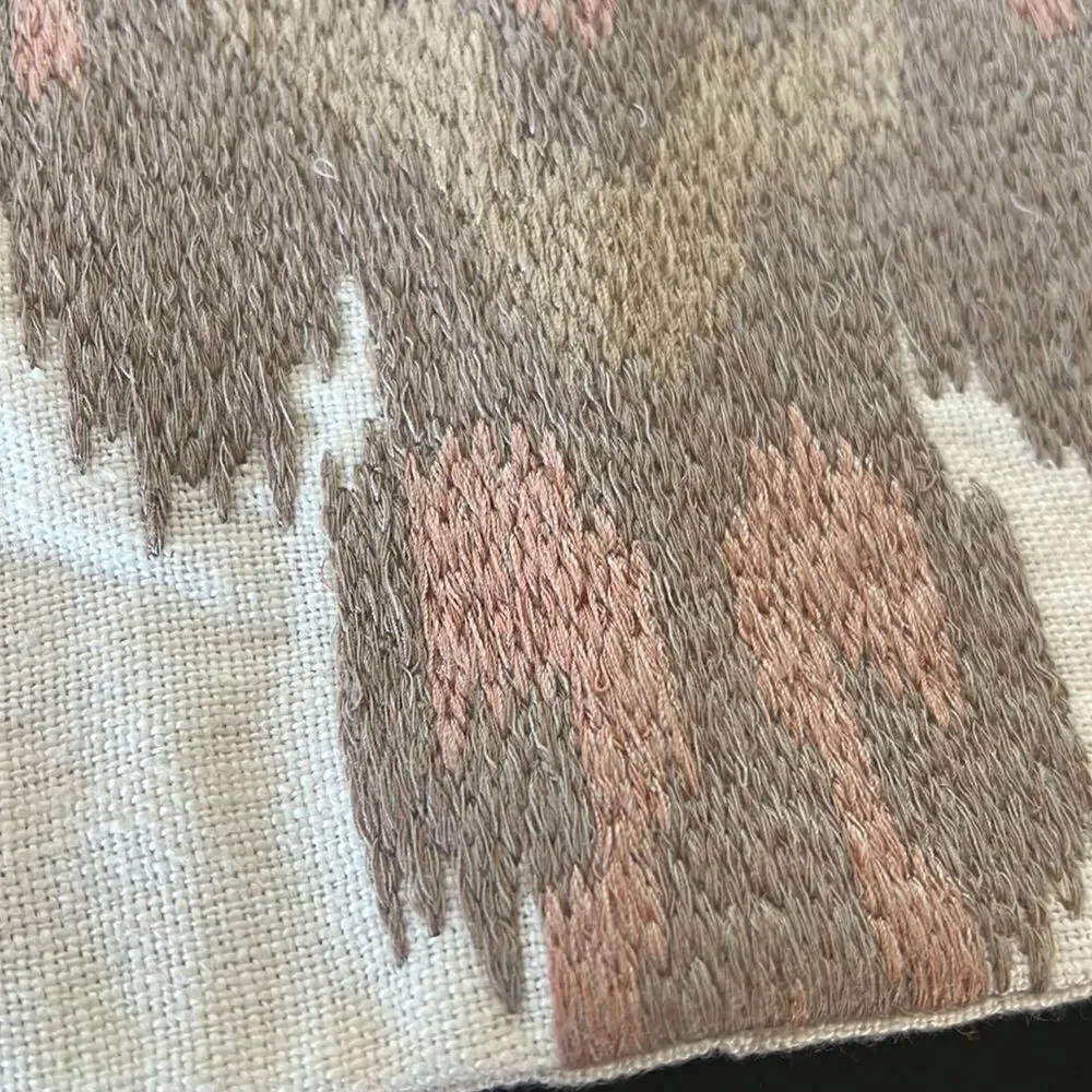 Williams Sonoma Istanbul Ikat Embroidered Pillow Cover, Coral